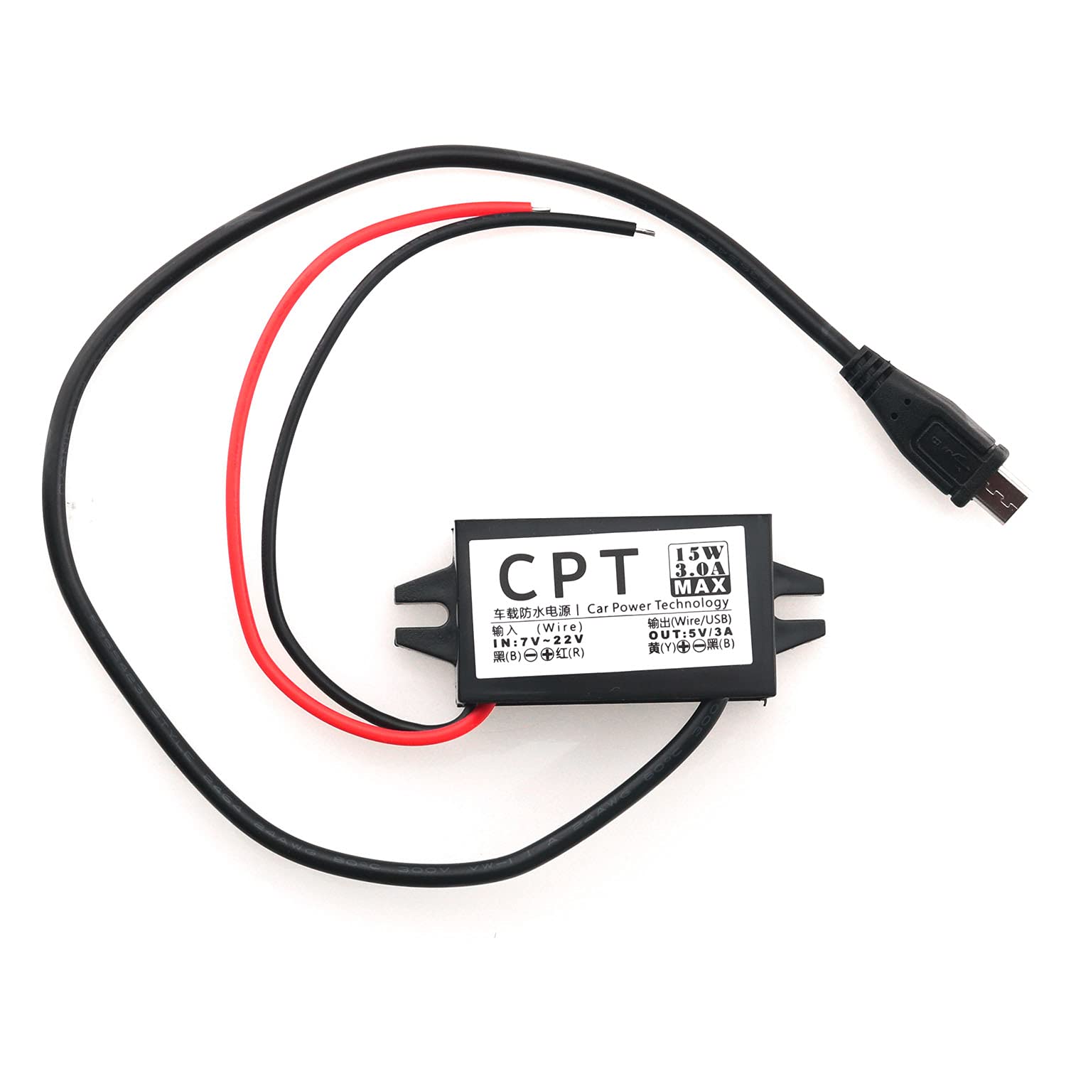 ZZHXSM 12V to 5V Micro USB Power Adapter Compatible, Buck Converter Module Ring Alarm Keypad Converter Step Down Module with Ring Alarm Keypad