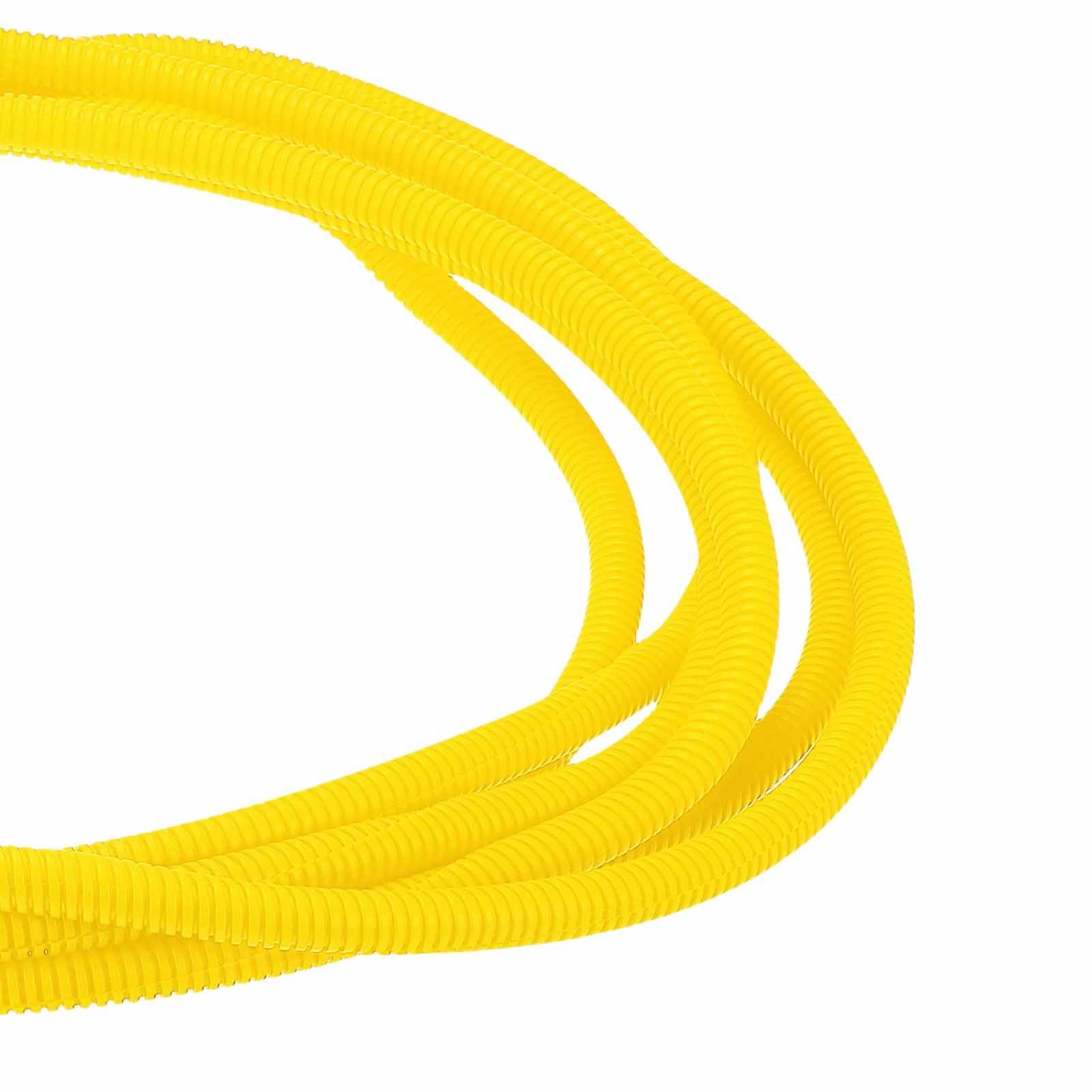 DMiotech 20ft Wire Loom Split Tubing 3/8 Inch(9.5mm) ID Yellow