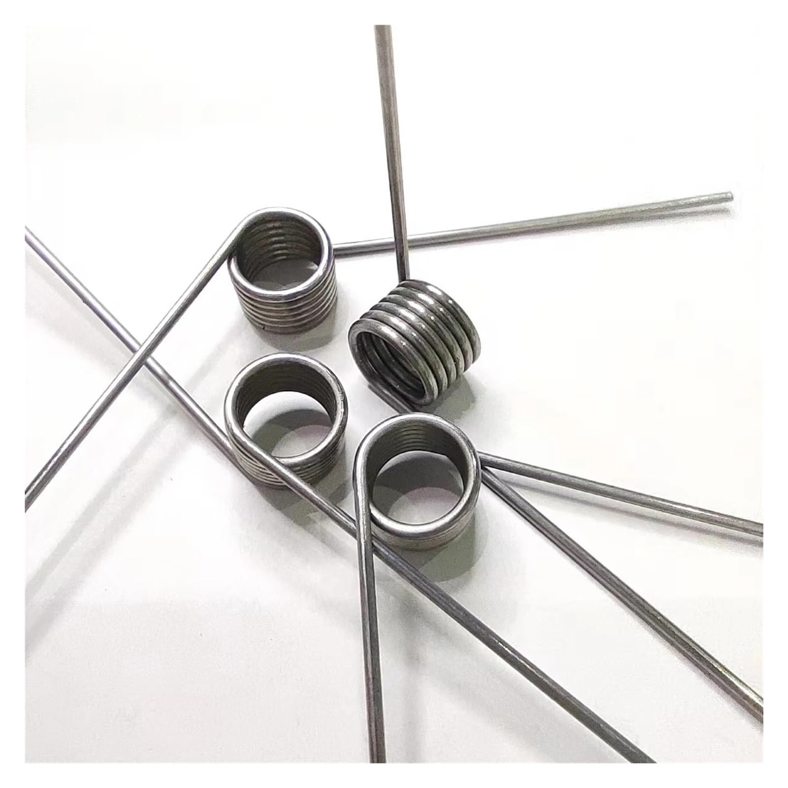Lot de 5 ressorts de torsion en acier inoxydable 304, fil de 0,7 mm en forme de V 60-180° (3 tours (120 degrés), 3,5 mm