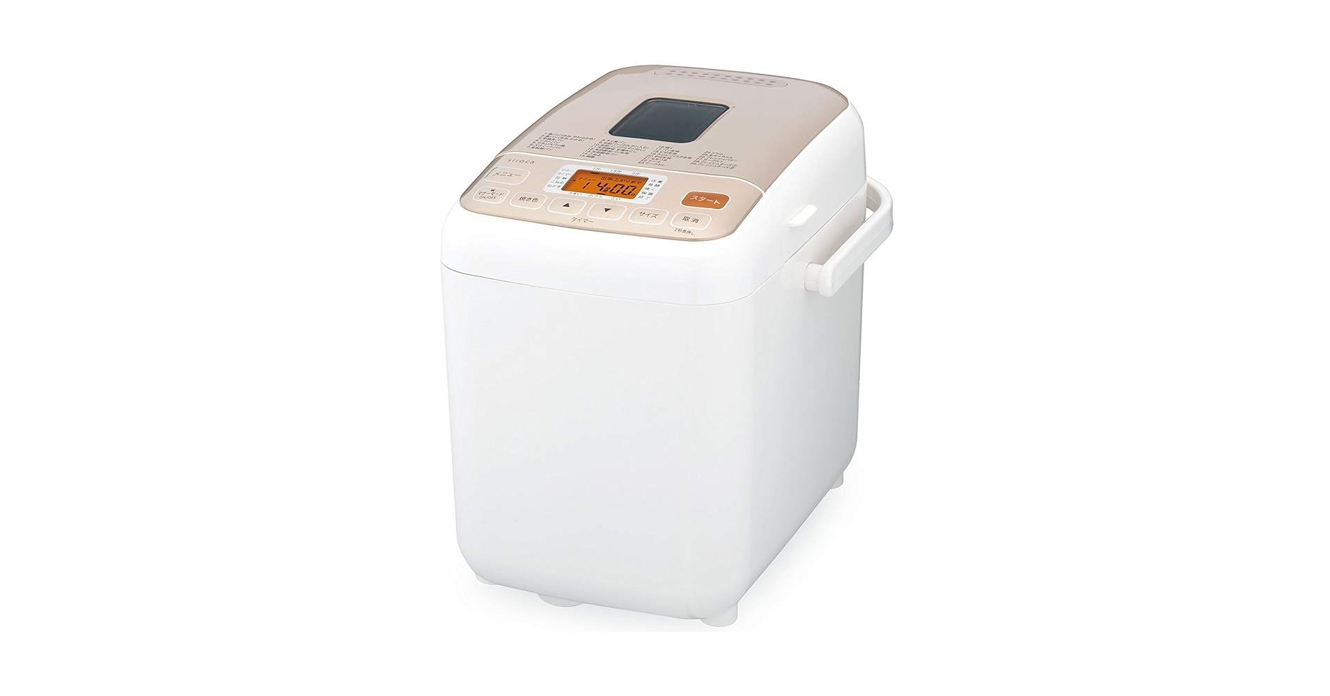 キッチン家電 siroca SHB-612 CREAM Amazon | siroca ホームベーカリー [1斤/1.5斤/2斤対応] SHB-612