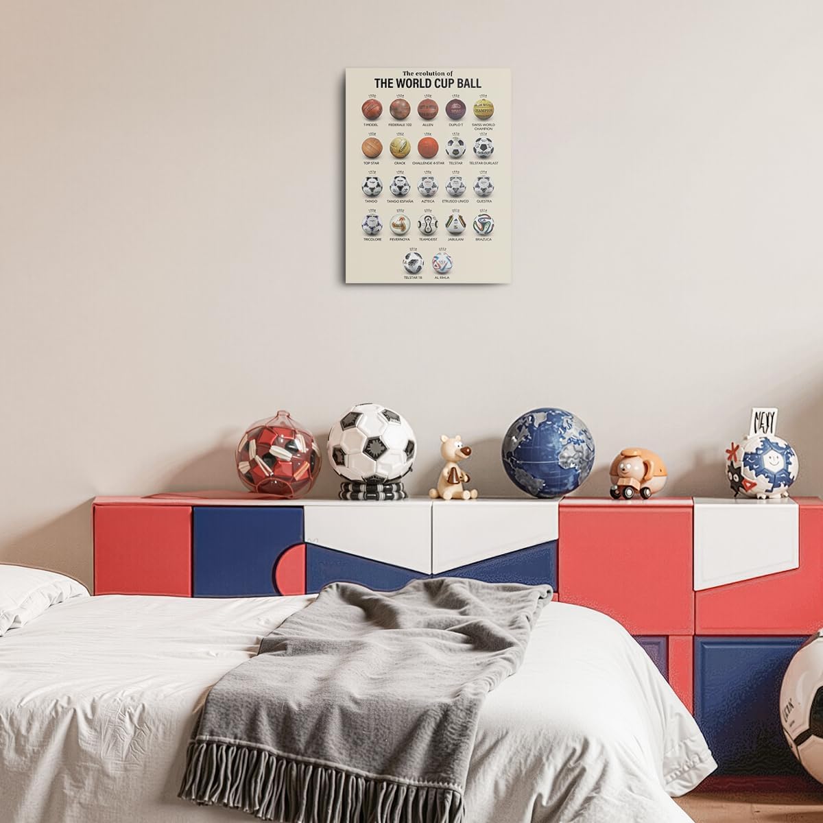 Soccer Gifts Canvas Wall Art Framed Art Football Room Decor Sports Paintings Football Gifts Wall Decor Prints Picture for Sports Club Boys Room Gallery Home Decor 11.4×15 inch - Image 5