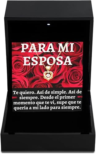 Regalo para mi esposa, collar para mujer, pendiente para la jefa de la casa