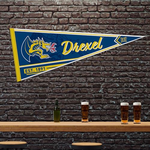 Rico Industries NCAA Drexel Dragons Classic 12" x 30" Felt Wall Décor Pennant - Great for Home/Bed Room/Man Cave Décor by Rico Industries - Image 2