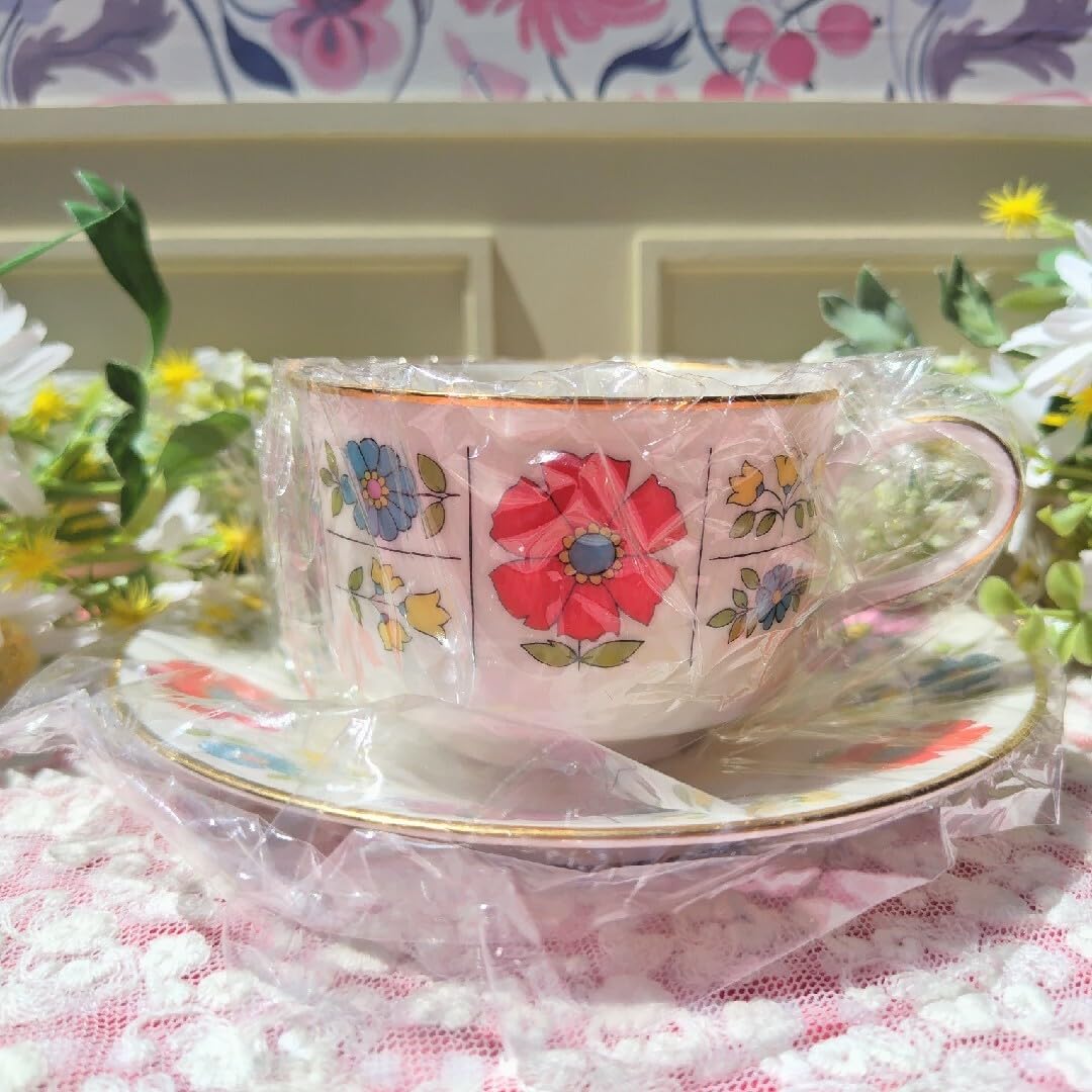 Amazon.co.jp: ノリタケアイボリーチャイナ レトロ ポップ 花柄 カップ 
