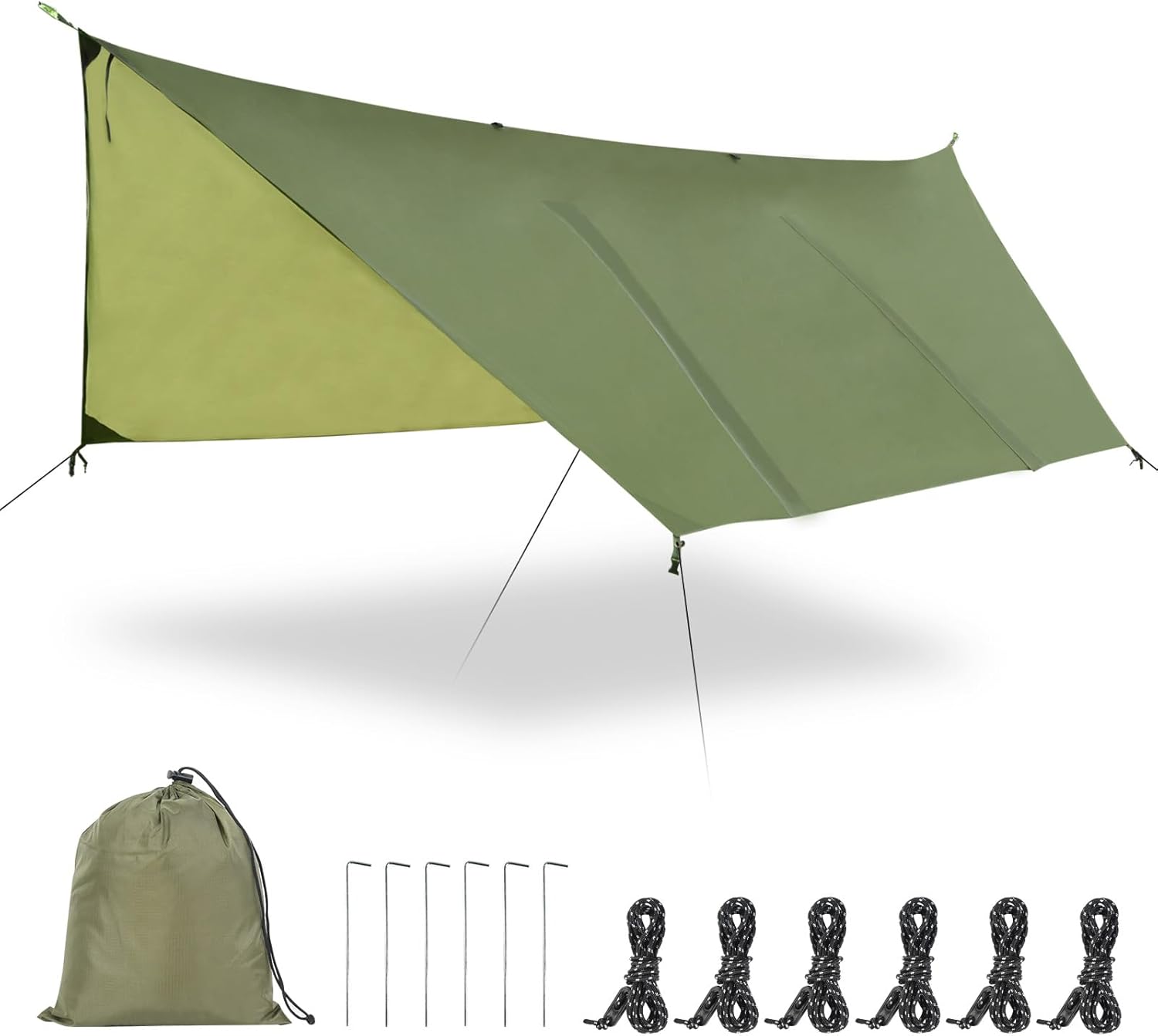 Hammock Rain Fly Tent Tarp (11.5×9.5ft) Large Ultralight Camping Tarps Waterproof Portable Backpacking Multifunctional Rain Cover for Outdoor Hiking, Picnic, Hammock, Car, Backpacking Hammock Rain Fly Tent Tarp (11.5×9.5ft) Large Ultralight Camping Tarps Waterproof Portable Backpacking Multifunctional Rain Cover for Outdoor Hiking, Picnic, Hammock, Car, Backpacking