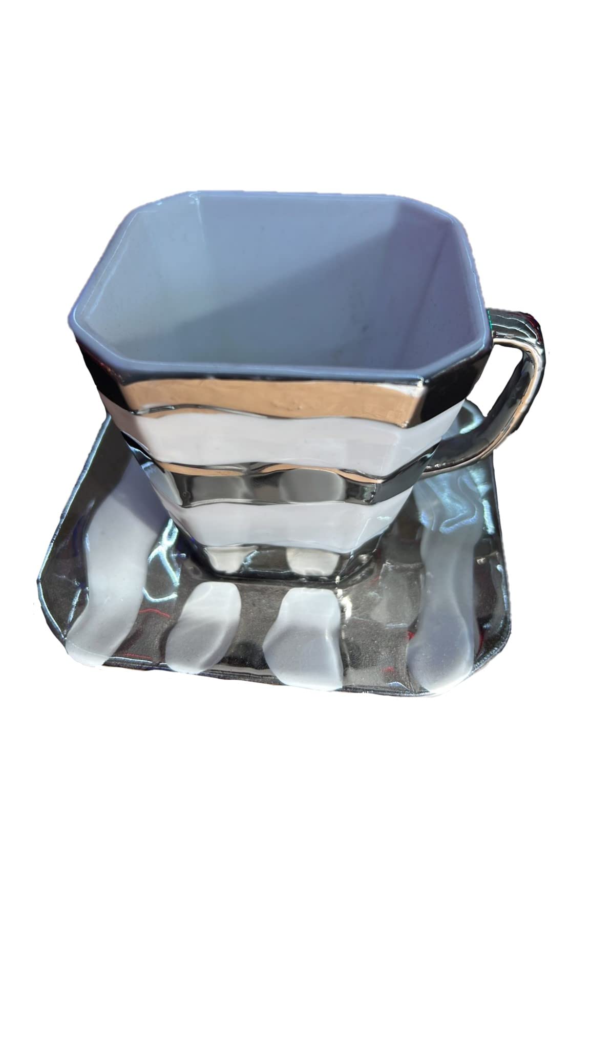 Premium 12-Pcs Cup and saucer, Mug, Cappuccino, Latte, MOCHA (Gray)