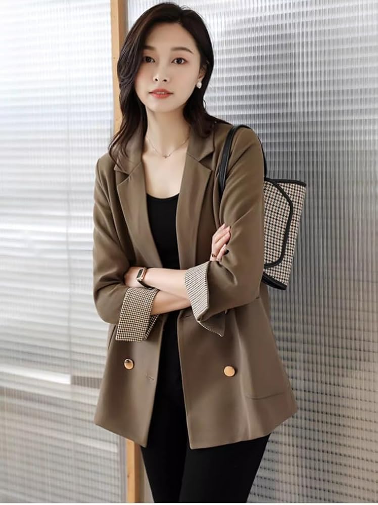 ルーニィ新品⭐️ダブルテーラードジャケット通勤スーツ春コート