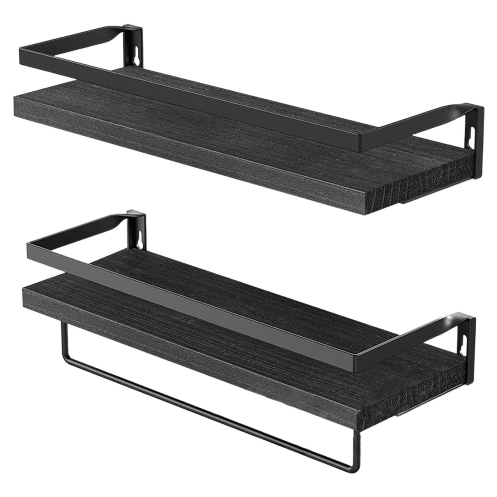 Tsophreniq Wall Mounted Display Shelves Versatile Wood Floating Shelf Storage Rack for Bathroom Kitchen and Living Room Living Room Display
