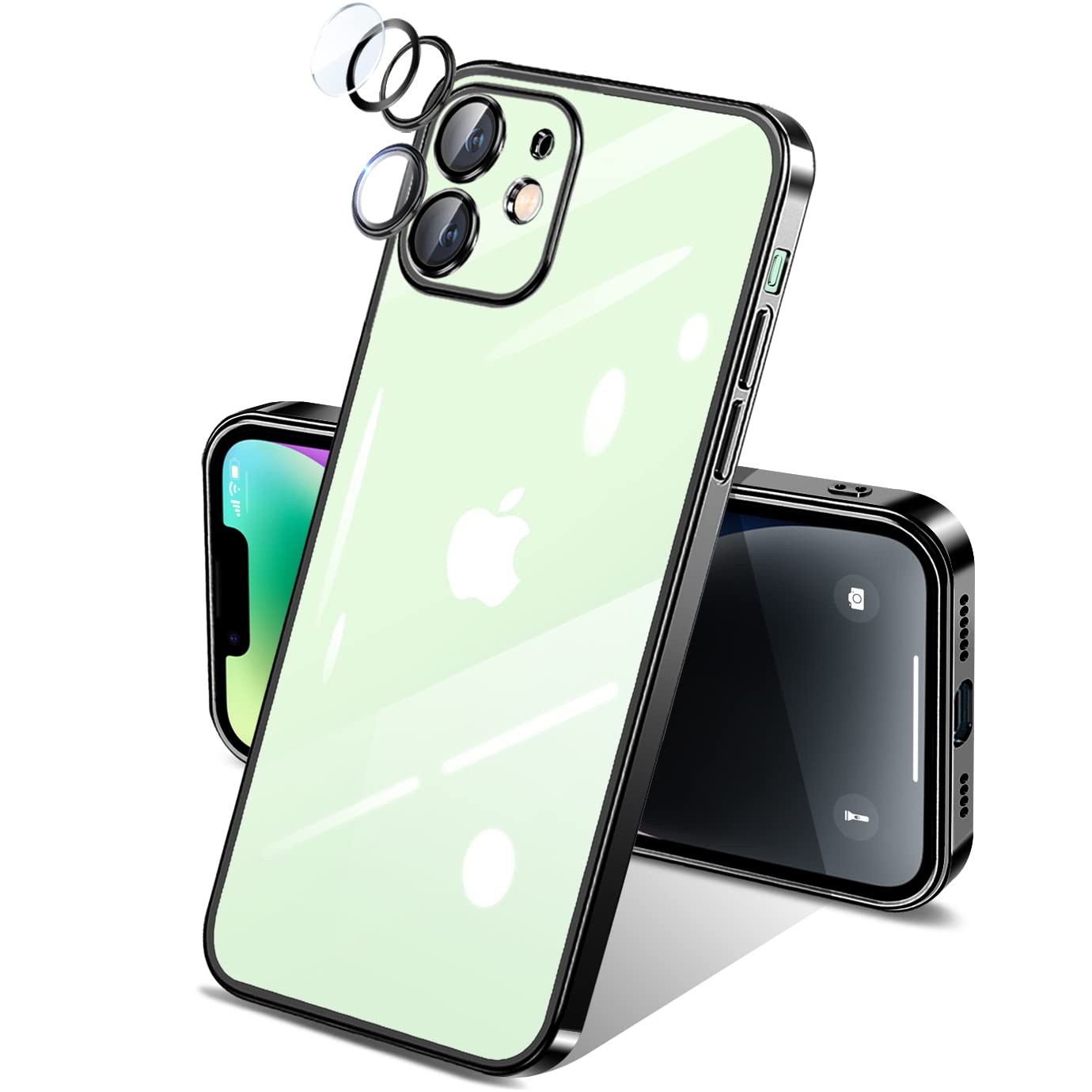 Amazon.co.jp: iPhone12 mini ケース クリア 【一体型 カメラ レンズ 