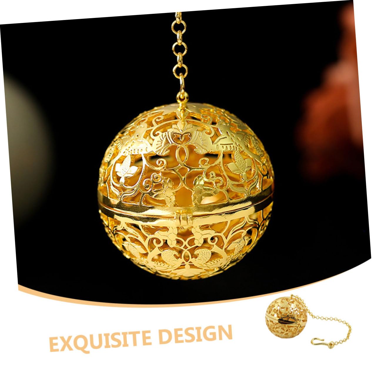 Ciieeo 2pièces Pendentif Diffuseur Aromathérapie Boule Décorative à Suspendre Pour Maison Créatif Pour Et Design Rétro Élégant Et Pratique