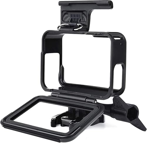 Miniatura 4 de Mousidr Marco de carcasa protectora para GoPro Hero 7, 6, 5, jaula negra, compatible con Go Pro Hero7, soporte plateado aplicable a Hero7 White