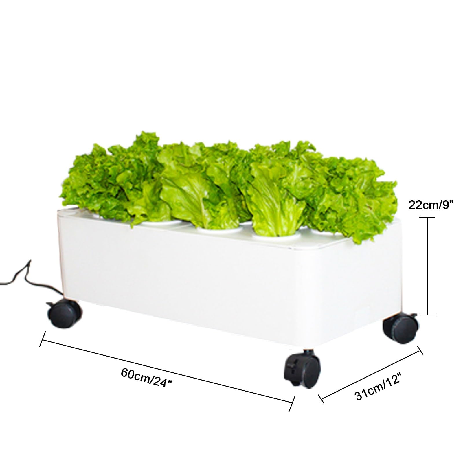 Giardino Idroponico, Fioriera Per Giardino Verticale Da Interno, Orto Intelligente Per Erbe Aromatiche Con Spina Temporizzata E Sistema Di Irrigazione Automatica Per Giardinaggio(Without light,1 layer
