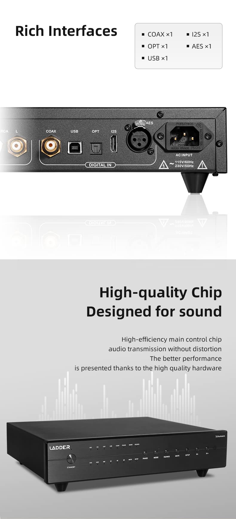 LADDER Bach Full Balanced HiFi Pre-amplifier - Hifi Studio 79 – Hi-Fi streamers, DACs & audio equipment
