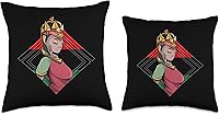 Vista 3 de Pan African Pride Black History Queen Pan African UNIA Black Liberation Flag Juneteenth Throw Pillow, 16x16, Multicolor