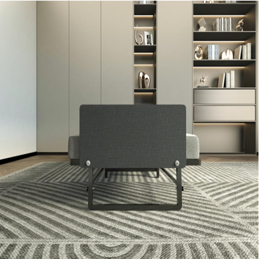 Amazon.com: QSOSTNS Single Bed,with Mattress and 4 Casters