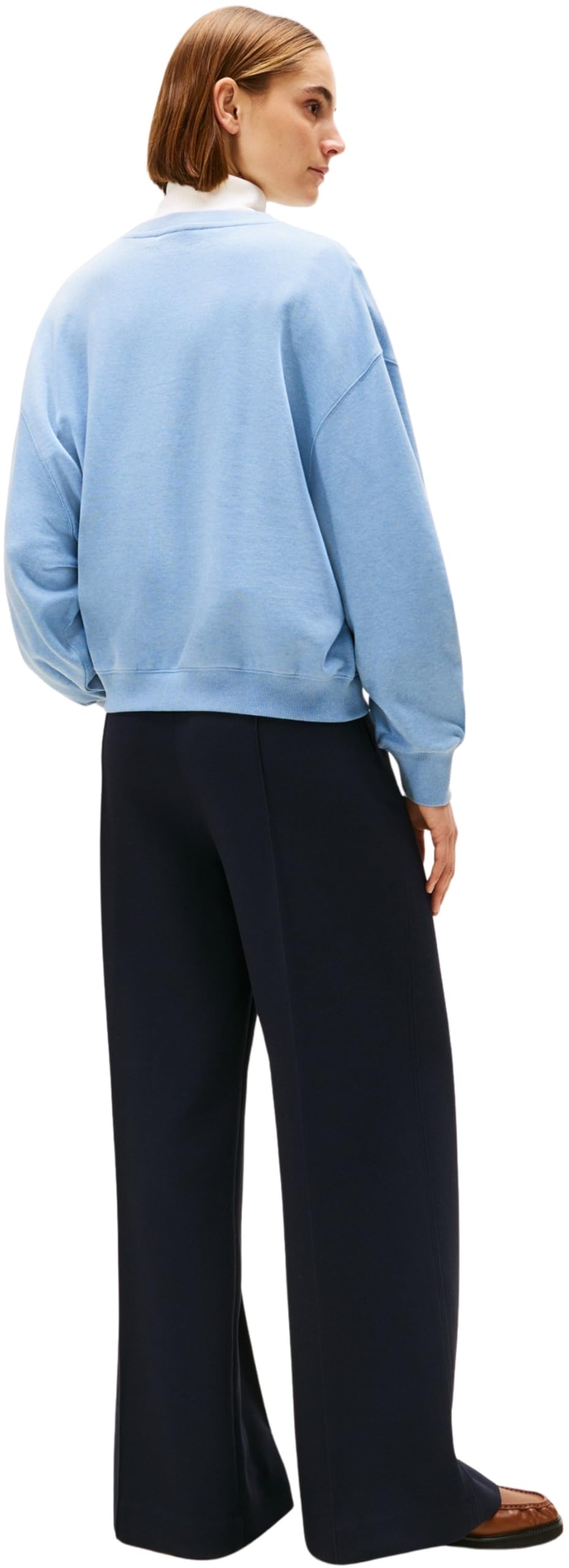 Tommy Hilfiger Classic Script Terry Sweatshirt Ww0ww48269 Sudadera sin Botones Mujer (Pack de 1)