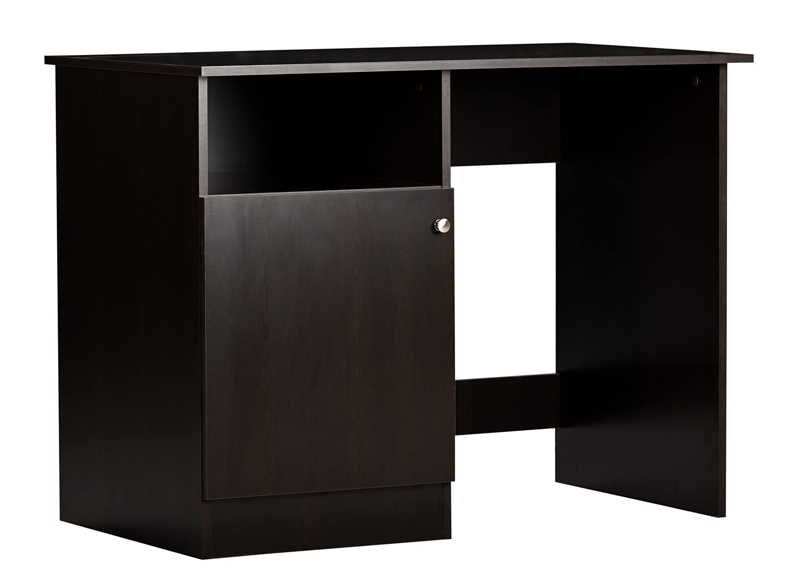 DeckUp Zeus-NT Engineered Wood Study & Computer Table and Office Desk (Dark Wenge, Matte Finish)