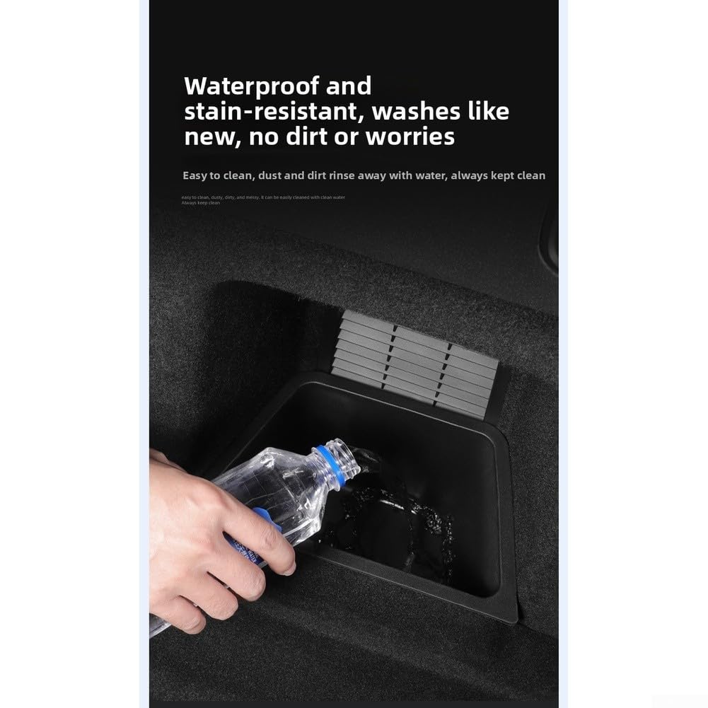 Organizador de caja de almacenamiento lateral de TPE impermeable compatible con Li Auto para l6 2025, compartimentos izquierdo y derecho para accesorios interiores de coche