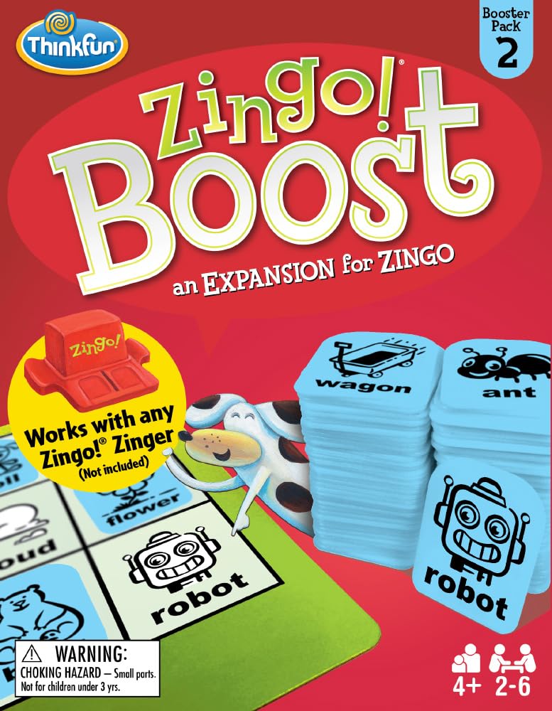Amazon.com: ThinkFun Zingo! Booster Pack #2 - Expansion Pack for
