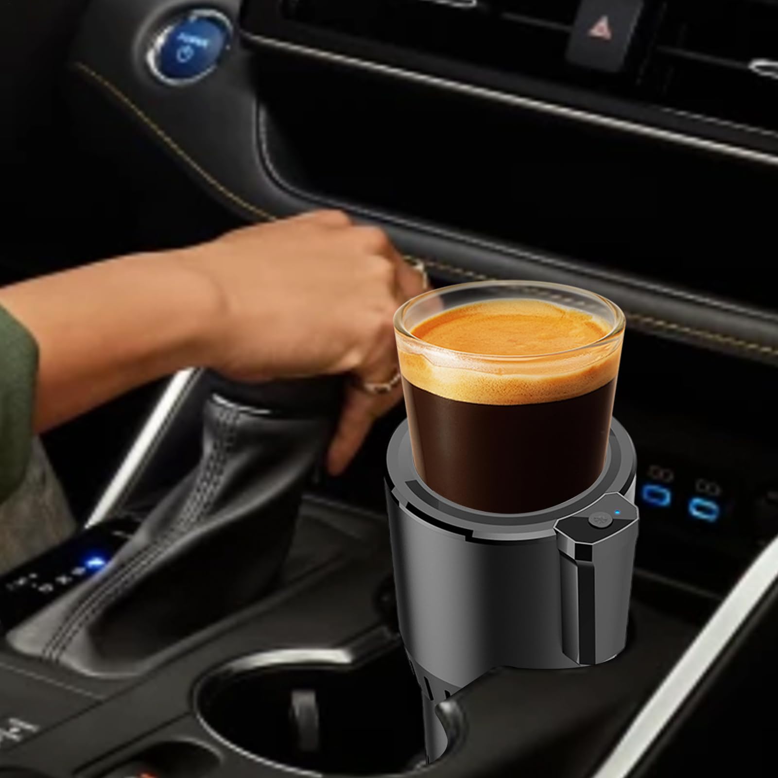 Raffreddatore per auto – Supporto per bevande per uso veicolo | Raffreddamento rapido USB per bevande per lattine bottiglie, 12 V di raffreddamento per auto scrivania casa, refrigeratore