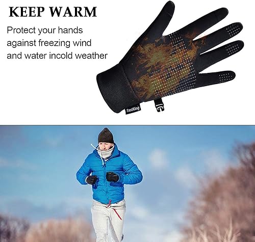 Miniatura 4 de Lightweight Winter Gloves for Men Women, Warm Water Resistant Touch Screen Gloves for Walking,Riding,Cycling,Running and Driving