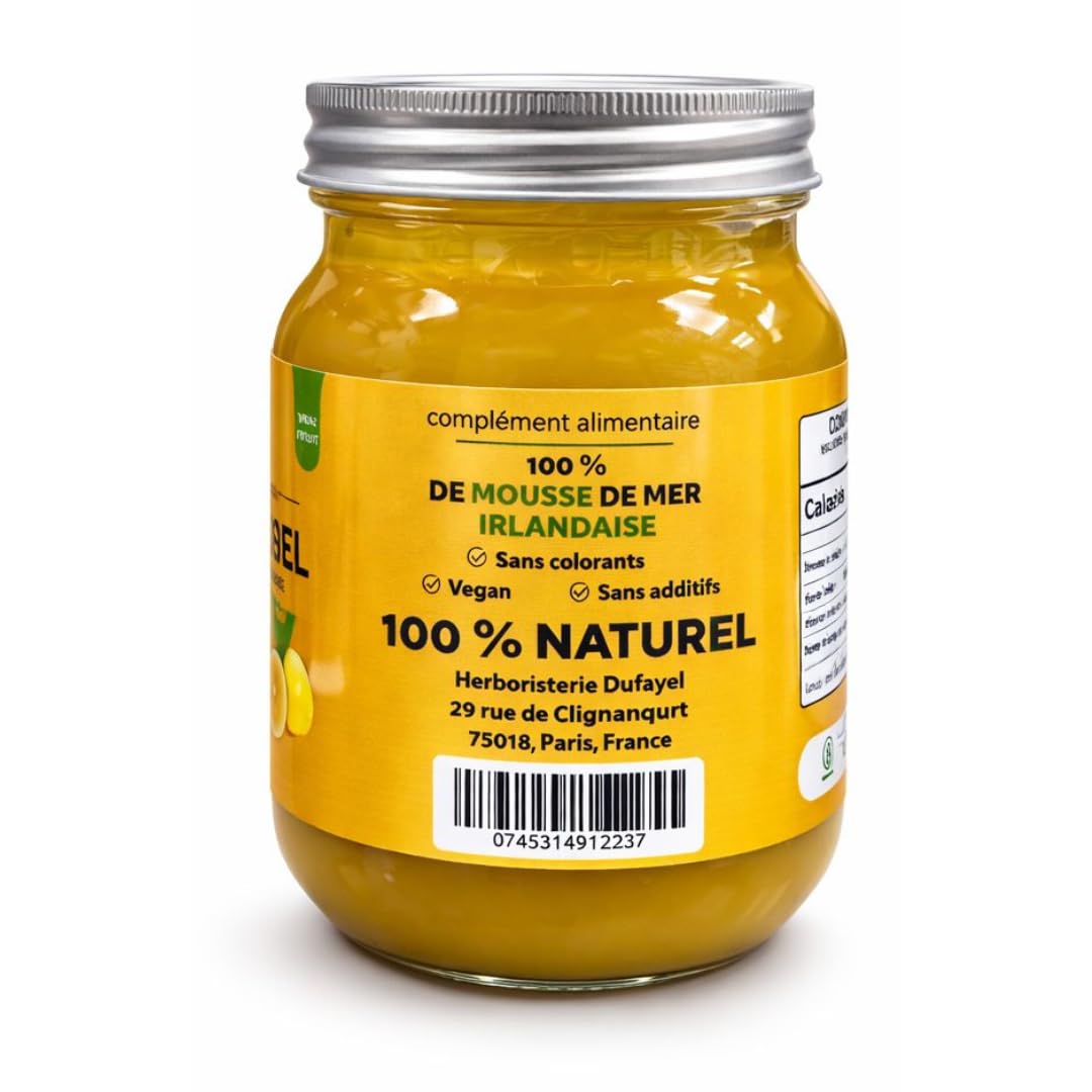 Sea Moss Irisches Gel, 100 % natürlich, wildes Meermoos, vegan, cremige Textur, 510 g (Zitrone)