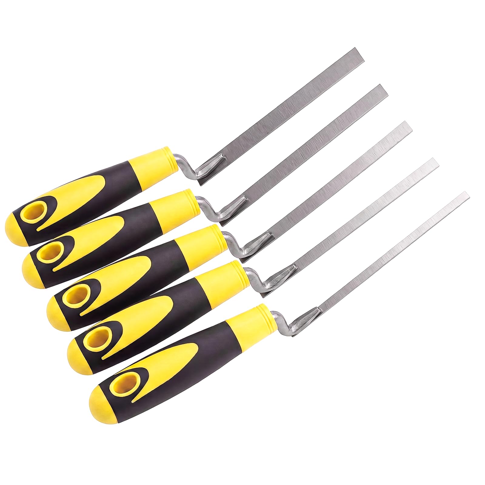 5 Pcs Pointing Trowel Set, 6/8/10/12/15 mm Stainless Steel Pointing Tools