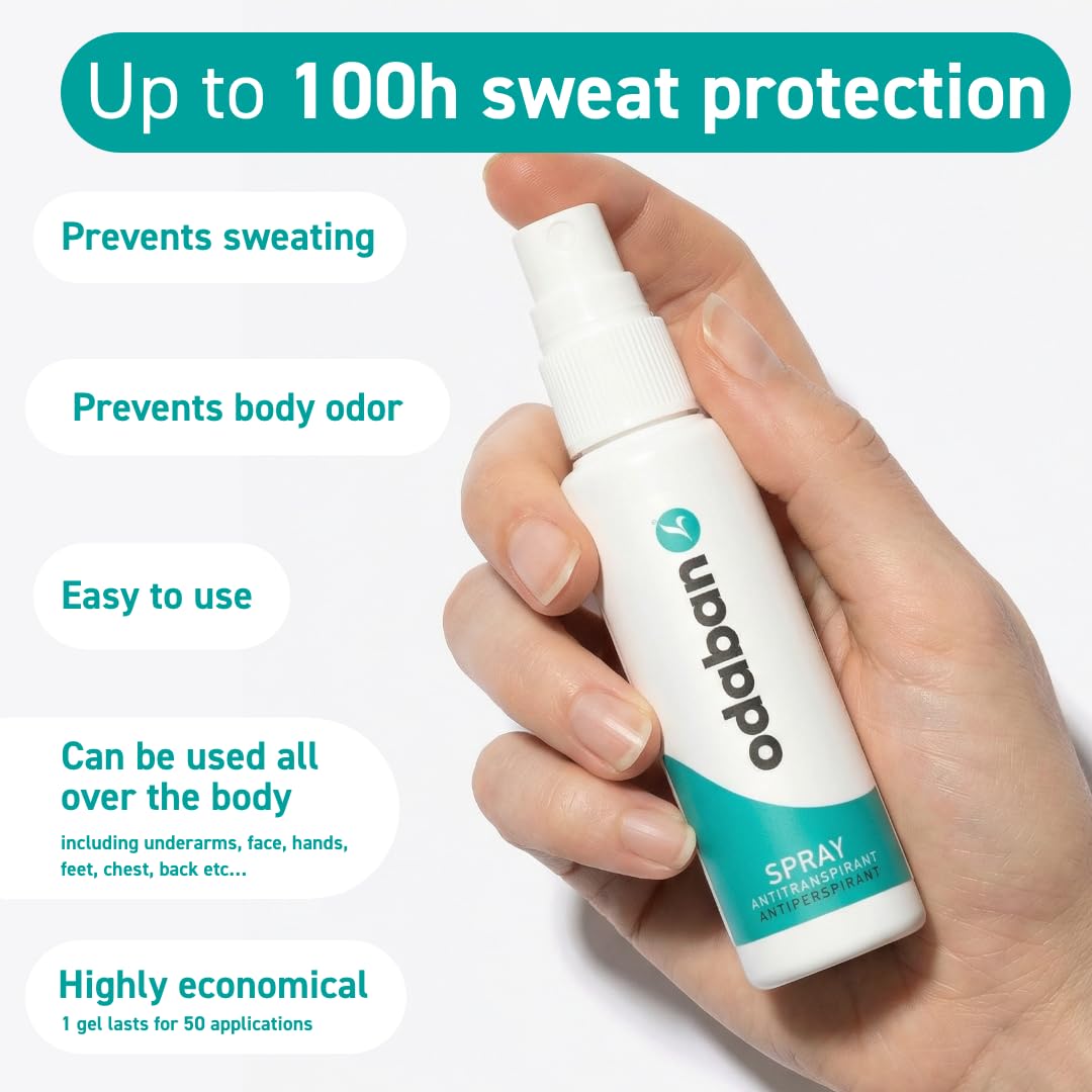 odaban antiperspirant deodorant, clinical strenght & protection, deodorant for men & women for excissive sweating, fragrance-free 1 oz (Pack Of 1) - Image 2
