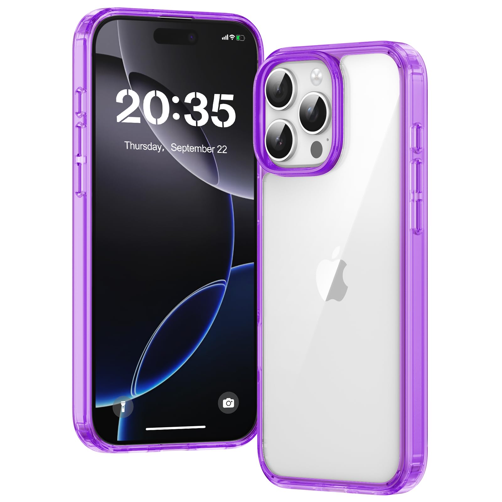 Clear Case for iPhone 15, Ultra Thin, Shockproof TPU Cover, Anti-Yellowing, Crystal Clear, Phone Case for Apple iPhone 15 - Clear — view 504