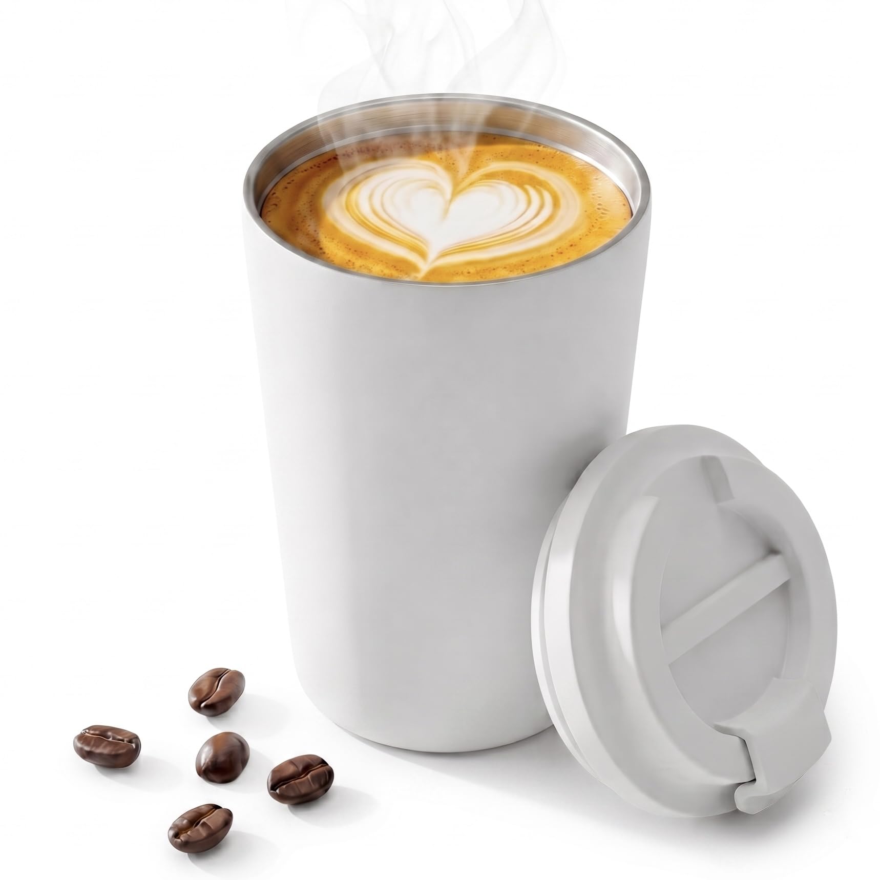 Thermobecher Kaffeebecher to go 360 ml – Kaffee Tee Becher Thermo Isolierbecher Travel Mug – Thermobecher Kaffee to