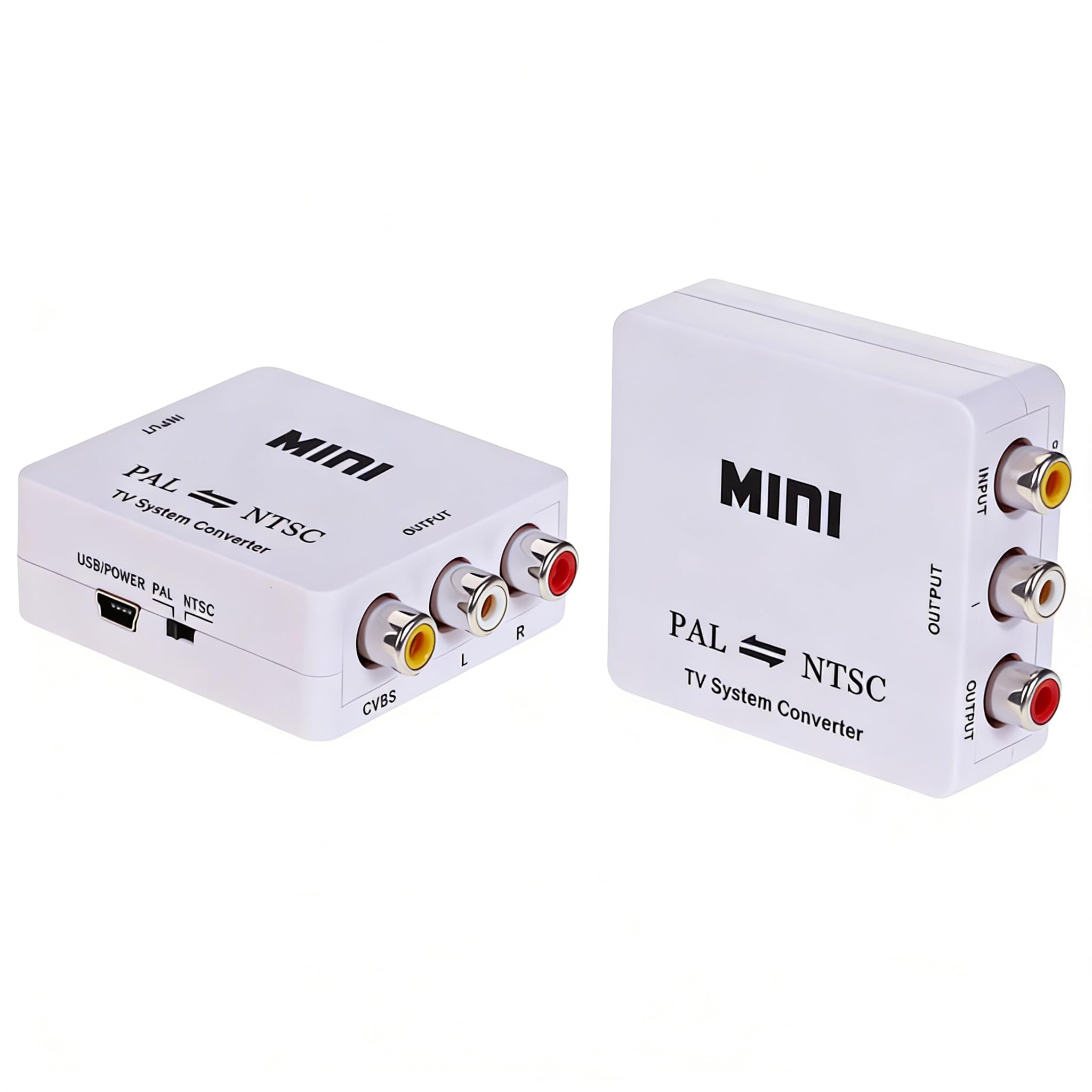 PAL/NTSC/SECAM to PAL/NTSC Mini Bi- directional TV System Converter Switcher