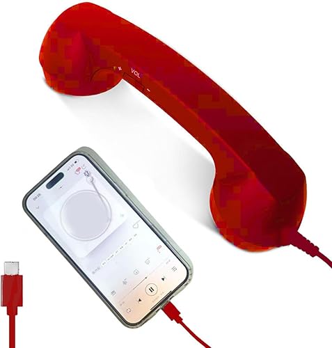 Miniatura 6 de Teléfono retro 2026, nuevo teléfono retro 2026 para iPhone, teléfono retro tipo C, teléfono con cable, receptor de mango fijo para celulares,