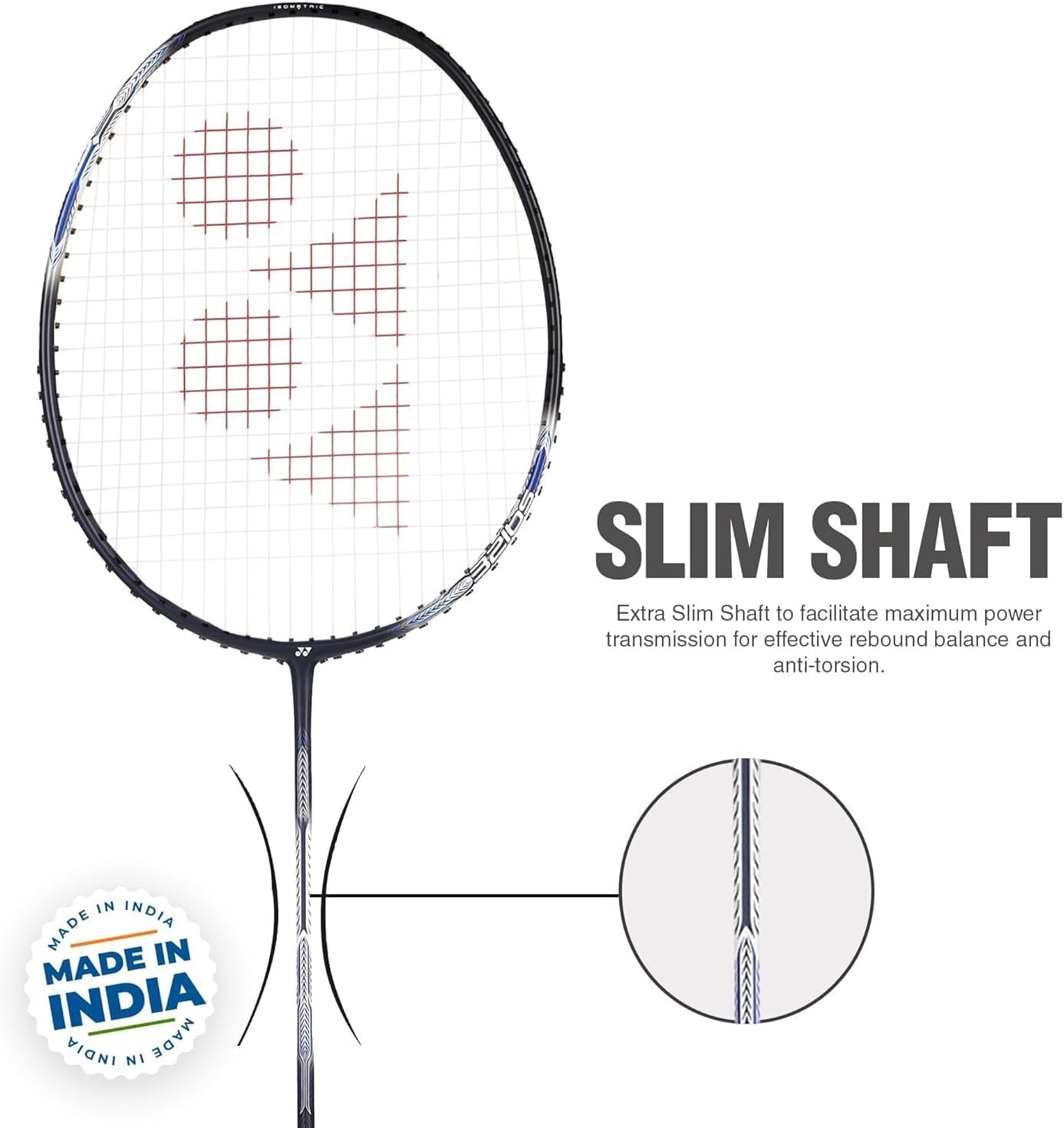 Yonex Astrox Attack 9 - Raqueta de bádminton, color negro — view 7