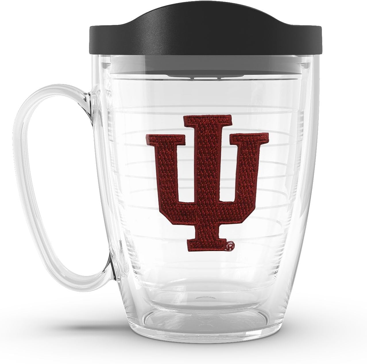 Tervis Made in USA Double Walled Indiana University IU Hoosiers Insulated Tumbler Cup Keeps Drinks Cold & Hot, 16oz - No Lid, Primary Logo