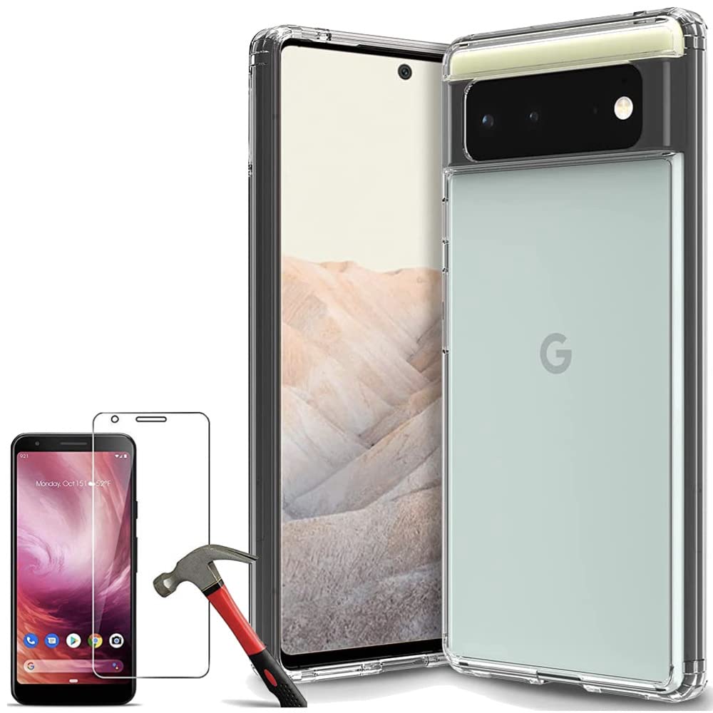 Amazon.co.jp: Google Pixel 6 2021年発売 ケース 強化ガラスフィルム 