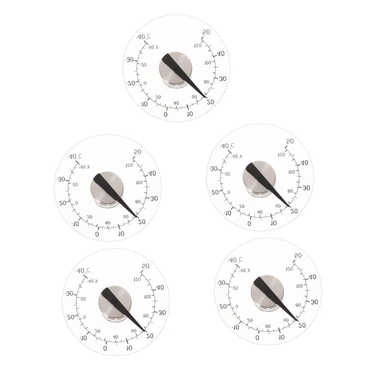 HANABASS 5St Haushaltsthermometer außen Aufkleber für die Temperaturanzeige aussentemperaturanzeige wetterstation raumthermometer innen Wasserdichtes Thermometer Selbstklebendes Thermometer