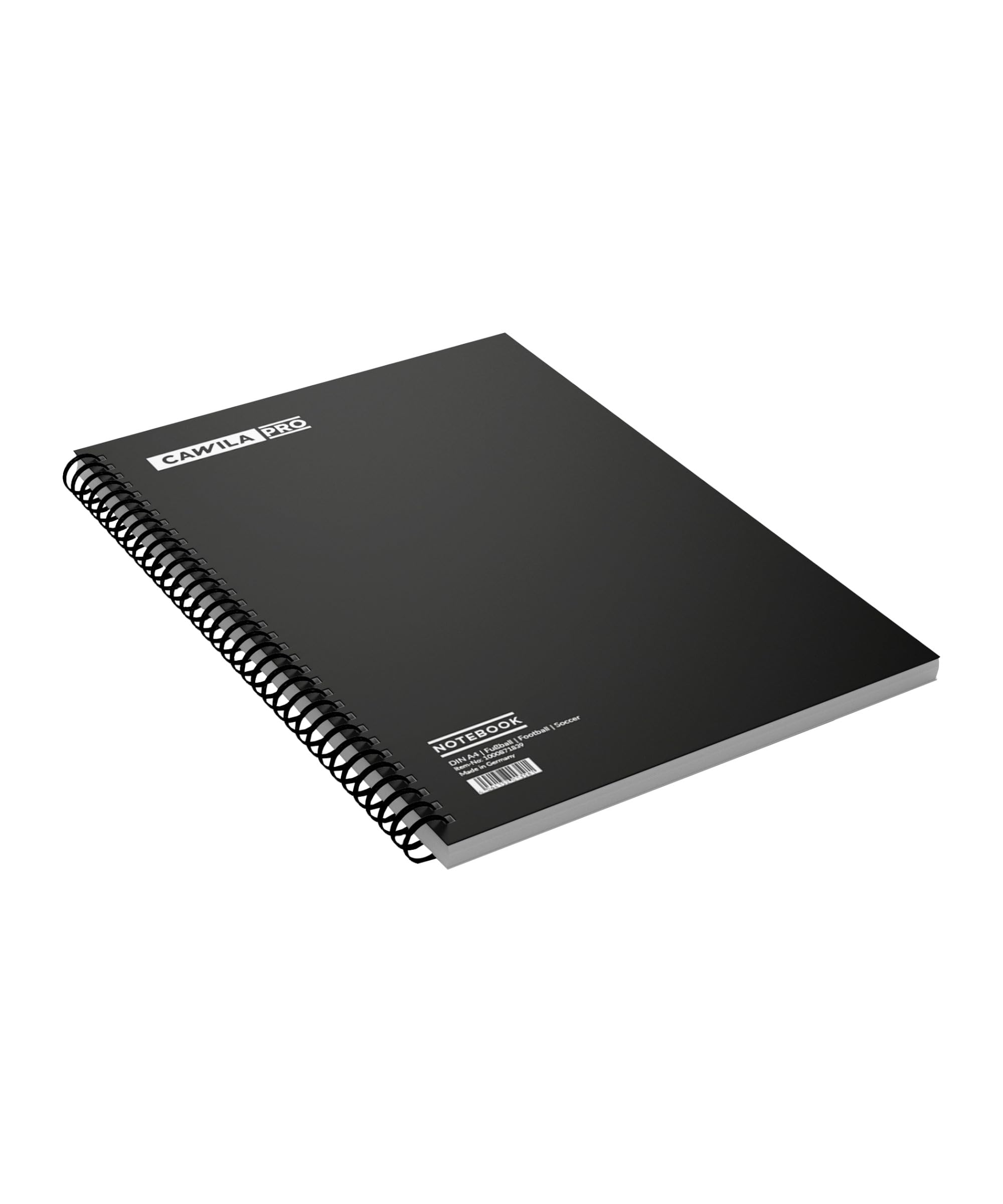 Cawila PRO Notebook, blocco raccoglitore ad anelli, formato A4, 100 fogli, blocco educativo per allenatori