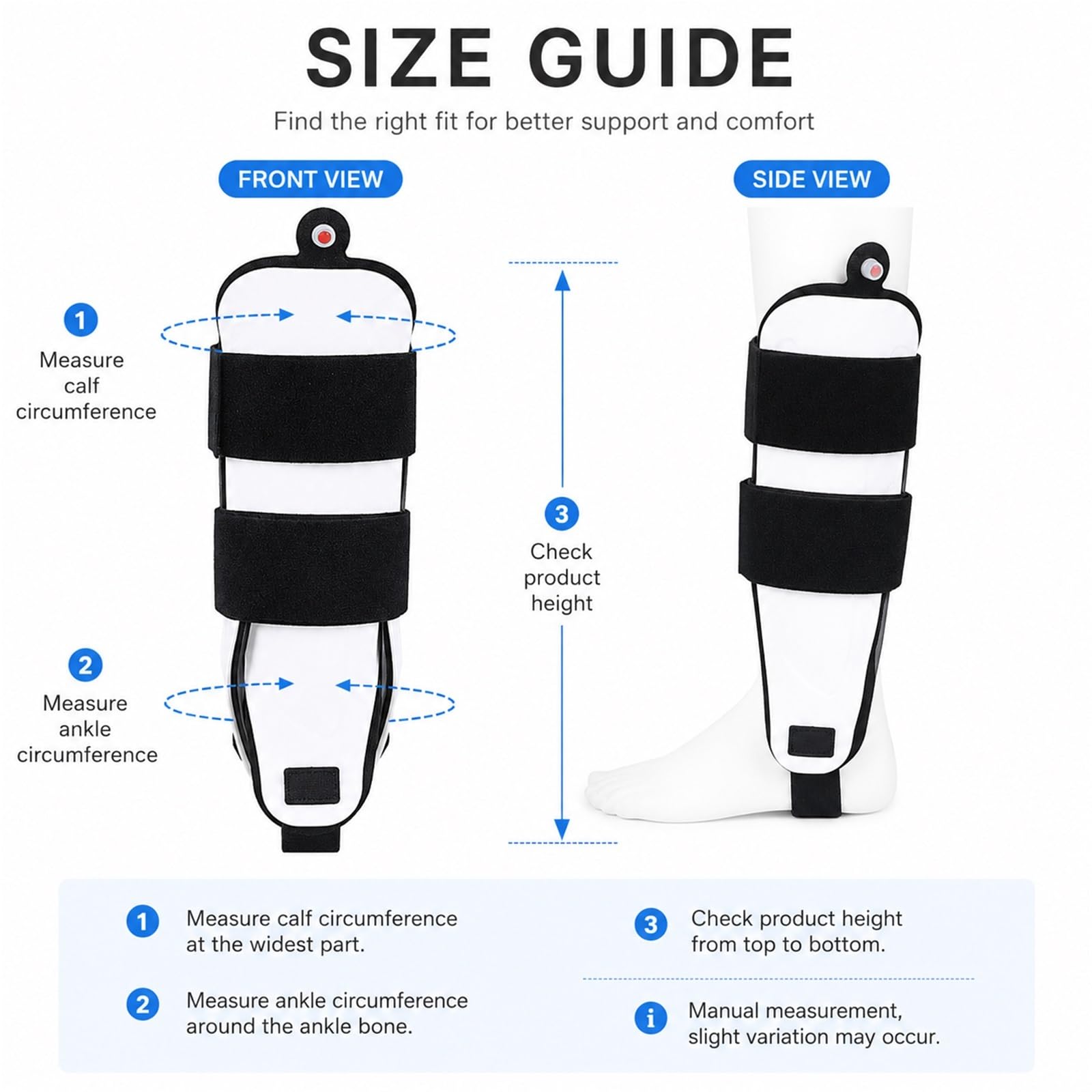Stabilizator Kostki Orteza Stawu Skokowego dla Sportowców na Skręcenia Zwichnięcia i Zapalenie Ścięgien Regulowana Opaska na Lewą i Prawą Nogę Oddychająca i Lekka