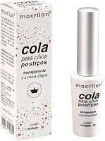Cola para cílios postiços. Transparente. - CA-001, Macrilan