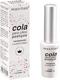 Cola para cílios postiços. Transparente. - CA-001, Macrilan
