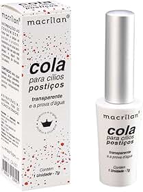 Cola para cílios postiços. Transparente. - CA-001, Macrilan