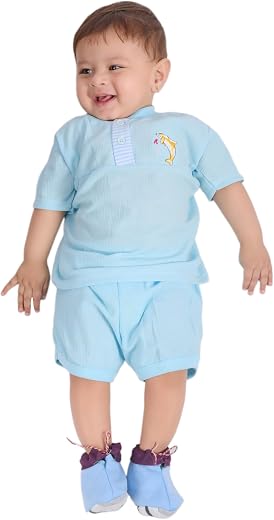 CocoBelle NYC Baby Boys Cotton Cord-Set Solid (6months-12months)