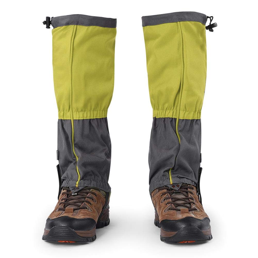 Waterproof, Windproof Hiking Gaiters Adjustable Cord Fastener Long Tube Oxford Material Leg Covers for Trekking, Skiing, Climbing Outdoor Activities