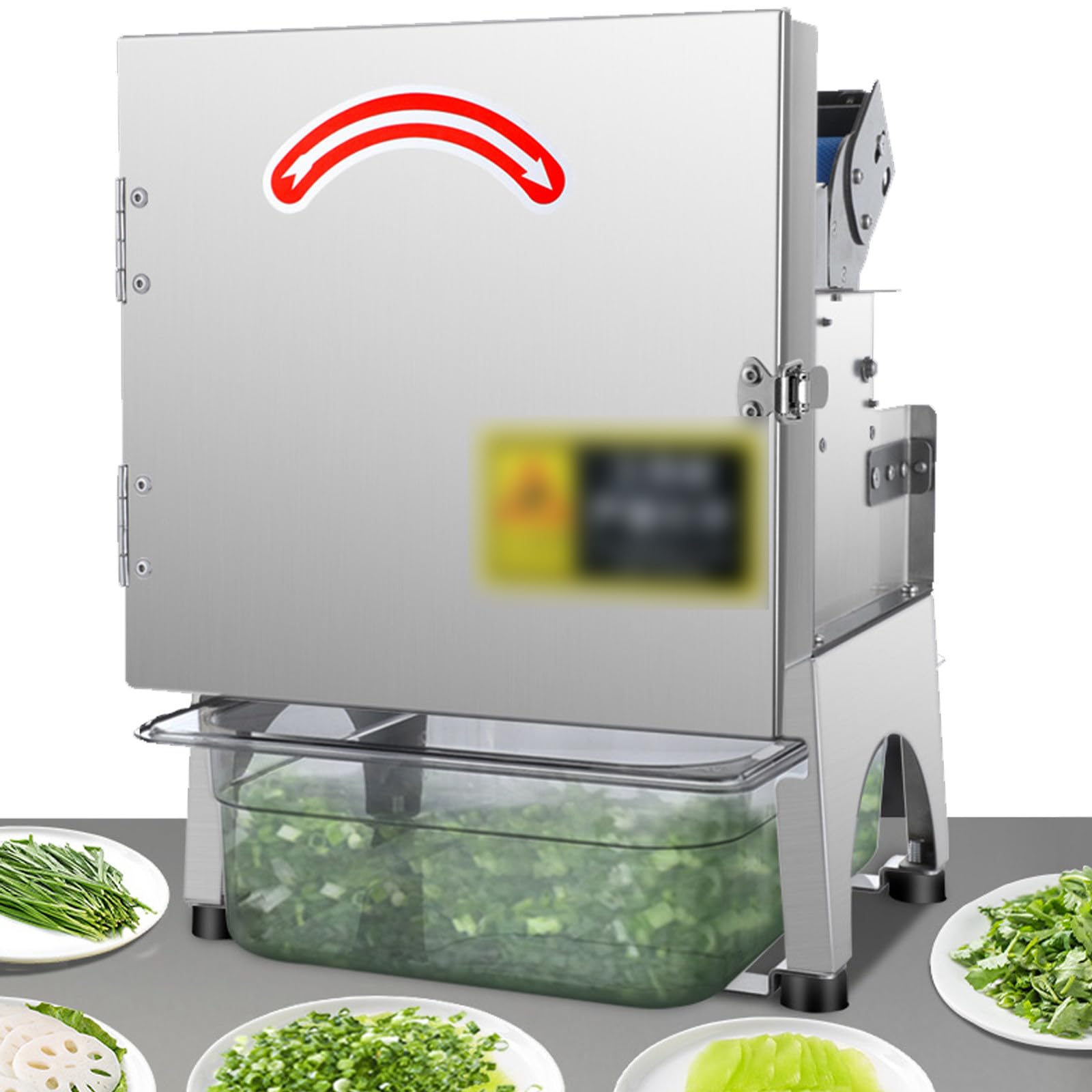 Procesador de alimentos comercial 3 en 1, cortador eléctrico de verduras multifu