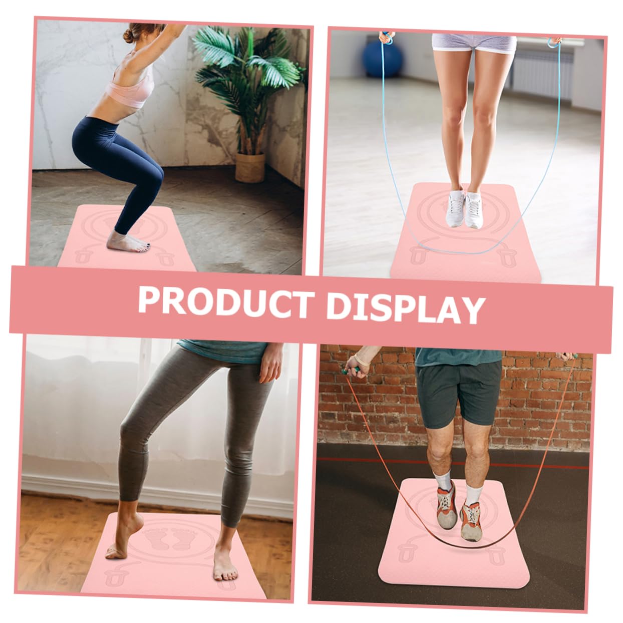 BESPORTBLE Fitness Workout Mat Nonslip Jumping Pad Soundproofing Exercise Mat Training Pad
