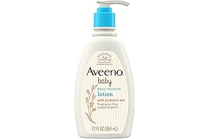 Aveeno Baby Daily Moisture Body Lotion: Fragrance-Free and Gentle for Sensitive Skin