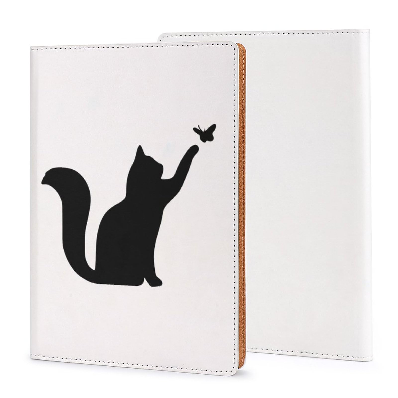 Amazon.co.jp: ブックカバー 黒猫 ねこ 猫柄 文庫 A5 PU レザー 文庫本 