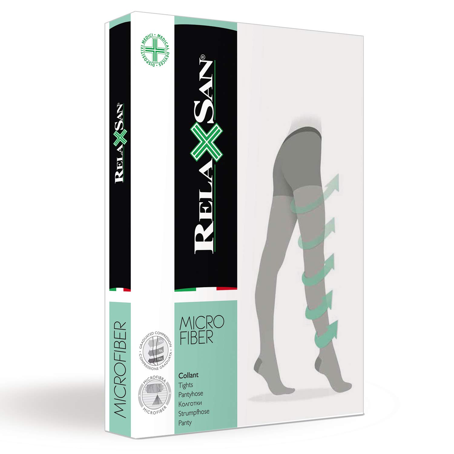 Relaxsan Microfibra 880M collant contenitivi 140 Den compressione graduata 18-22 mmHg
