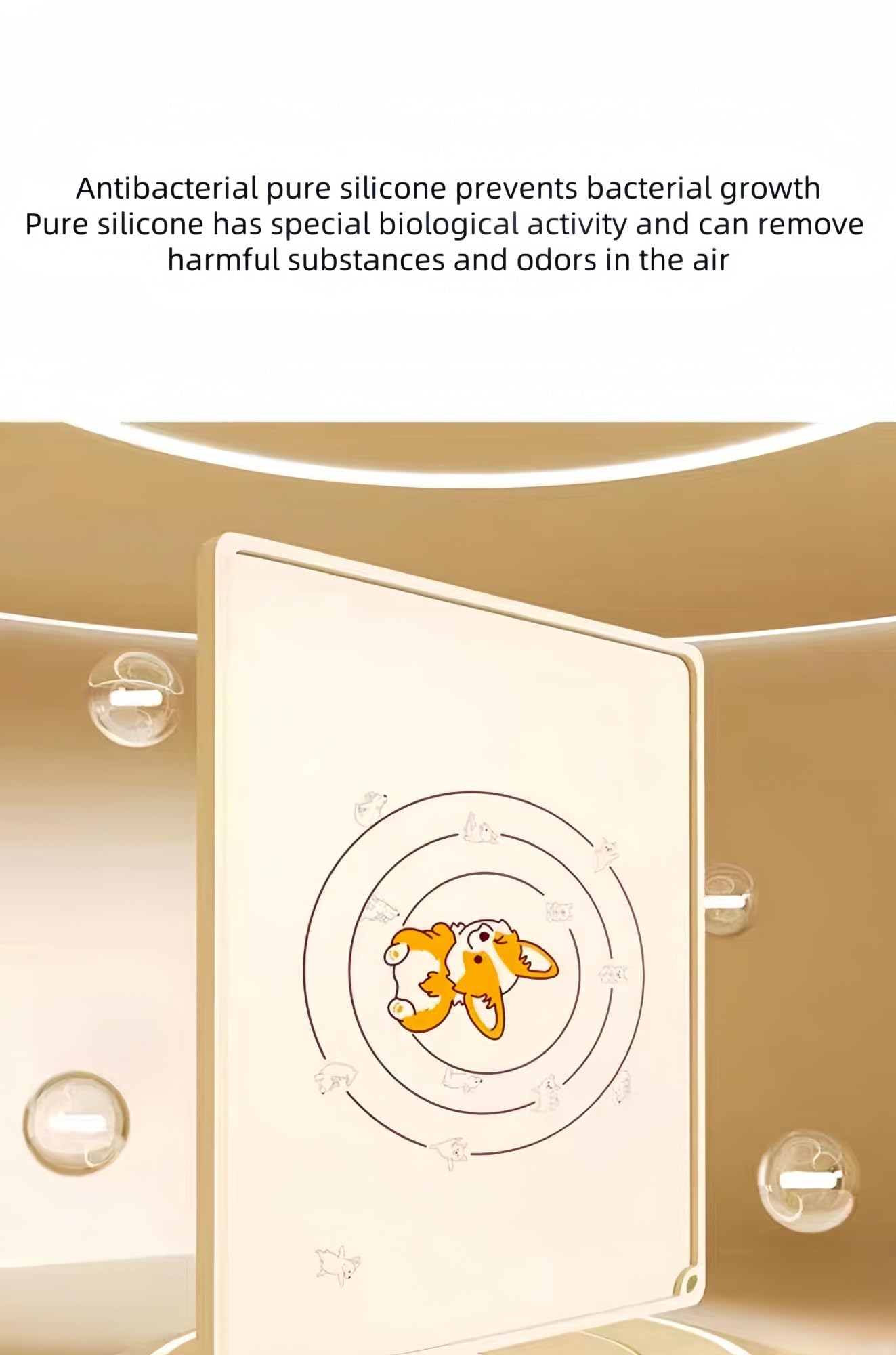 Tapis de pâtisserie en silicone - Tapis de cuisson anti-adhésif extra épais avec mesure - Tapis de pétrissage antidérapant pour la cuisson et la préparation de la pâte