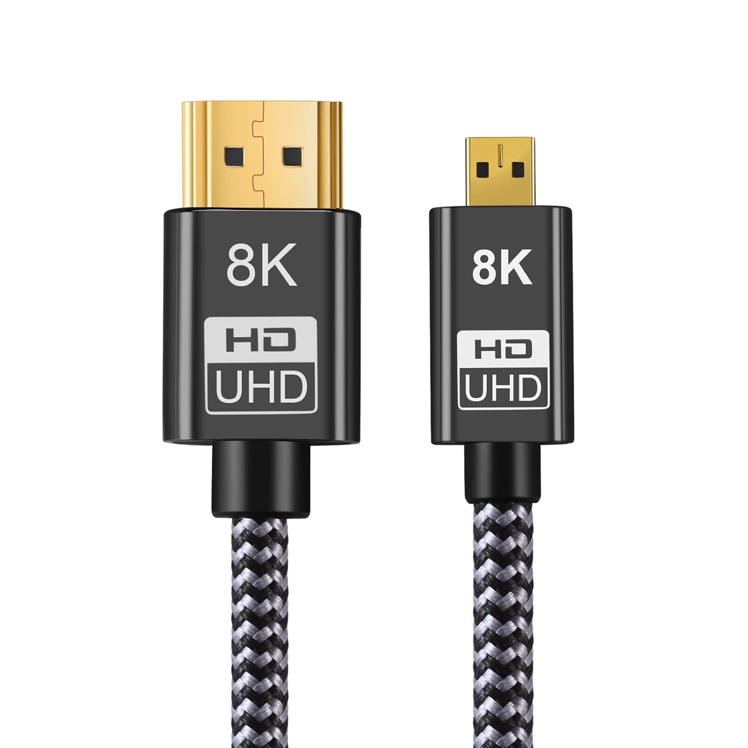 INICIO 8K Micro HDMI 2.1 To HDMI Cable 1.5m, Aluminum Shell Braided 48Gbps Ultra High Speed 8K@60hz, 4K@120hz Support HDR eARC Dolby Compatible with GoPro Raspberry Pi 4 Sony Camera Nikon (B0CRHJK4D2) Amazon Price History, Amazon Price Tracker